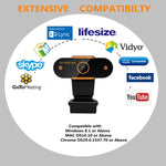 312 Camera webcam PC để bàn USB 2.0 1080P HD có mic, chiều dài cáp khoảng 1.3m, kiểu thường, có chân đế, chống nhìn trộm