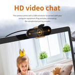 312 Camera webcam PC để bàn USB 2.0 1080P HD có mic, chiều dài cáp khoảng 1.3m, kiểu thường, có chân đế, chống nhìn trộm