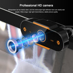 312 Camera webcam PC để bàn USB 2.0 1080P HD có mic, chiều dài cáp khoảng 1.3m, kiểu thường, có chân đế, chống nhìn trộm