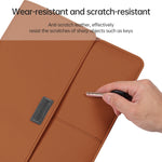 Túi lót bảo vệ siêu mỏng chống thấm da PU họa tiết vải quả vải dành cho laptop 13-14 inch, dành cho laptop 13-14 inch