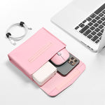 Túi lót bảo vệ siêu mỏng chống thấm da PU họa tiết vải quả vải dành cho laptop 13-14 inch, dành cho laptop 13-14 inch