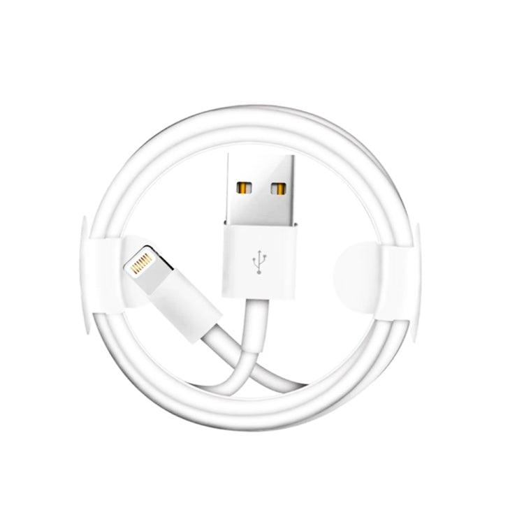 Sạc du lịch di động cổng đôi USB + cáp dữ liệu USB dài 1 mét sang 8 Pin, phích cắm EU