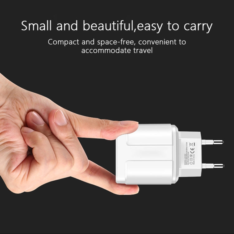 Sạc du lịch di động cổng đôi USB + cáp dữ liệu USB dài 1 mét sang 8 Pin, phích cắm EU
