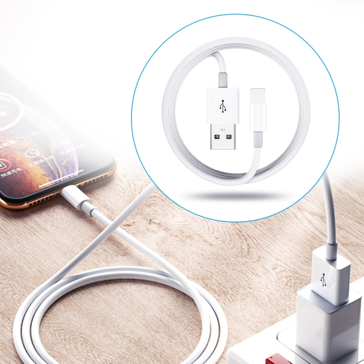 Sạc du lịch di động cổng đôi USB + cáp dữ liệu USB dài 1 mét sang 8 Pin, phích cắm EU