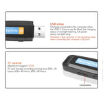 Bút ghi âm kỹ thuật số USB di động chuyên nghiệp có thể sạc lại SK001 hỗ trợ thẻ TF, 32GB