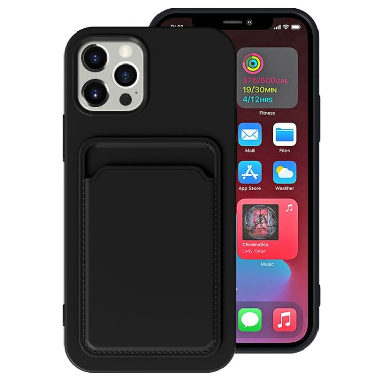 TPU + Flannel Lining Shockproof  Case with Card Slots, For iPhone 12 Pro Max, For iPhone 12 Pro, For iPhone 12, For  iPhone 12 Mini, For iPhone 11 Pro Max