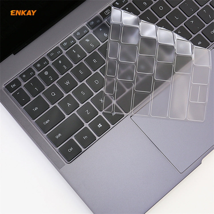 Màng bảo vệ bàn phím TPU mềm siêu mỏng ENKAY, Phiên bản Mỹ, Dành cho Huawei MateBook 14 inch, Dành cho Honor MagicBook 14 / 15, Dành cho Huawei MateBook D 14 inch / D 15.6 inch, Dành cho Honor MagicBook Pro, Dành cho Huawei MateBook X Pro (2019 / 2020)