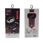 YSY-312PD QC3.0 18W USB + PD 20W USB-C / Type-C Car Charger with Type-C to Type-C Data Cable, PD 20W with Type-C to Type-C Cable