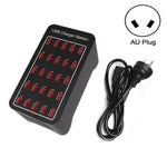 Trạm sạc nhanh thông minh 150W 25 cổng USB, AC 110-240V, phích cắm EU, Mỹ, Úc, Anh