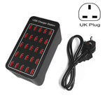 Trạm sạc nhanh thông minh 150W 25 cổng USB, AC 110-240V, phích cắm EU, Mỹ, Úc, Anh