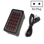 Trạm sạc nhanh thông minh XLD-A7 150W 30 cổng USB, AC 110-240V, phích cắm EU, Mỹ, Úc, Anh