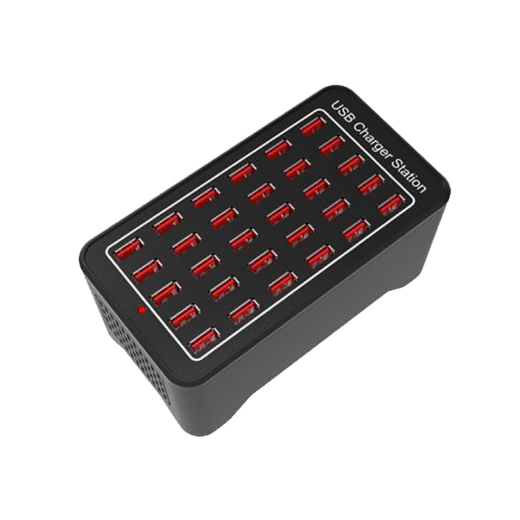 Trạm sạc nhanh thông minh XLD-A7 150W 30 cổng USB, AC 110-240V, phích cắm EU, Mỹ, Úc, Anh