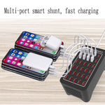 Trạm sạc nhanh thông minh XLD-A7 150W 30 cổng USB, AC 110-240V, phích cắm EU, Mỹ, Úc, Anh
