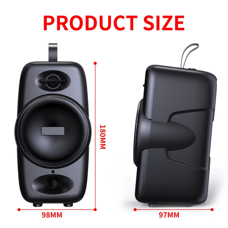 Loa Bluetooth hình trụ di động BT08, Hỗ trợ thẻ TF / FM / AUX 3.5mm / Ổ đĩa U