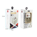 YSY-6087PD Bộ sạc du lịch sạc nhanh đôi 20W PD3.0 + QC3.0 với cáp dữ liệu USB sang Micro USB, Phích cắm EU, Phích cắm US, Phích cắm UK