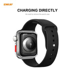 Ốp TPU phủ toàn bộ + kính cường lực bảo vệ màn hình ENKAY Hat-prince cho Apple Watch Series 6 / 5 / 4 / SE 44mm, Dành cho Apple Watch Series 6 / 5 / 4 / SE 44mm