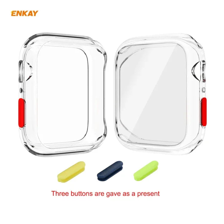 Ốp TPU phủ toàn bộ + kính cường lực bảo vệ màn hình ENKAY Hat-prince cho Apple Watch Series 6 / 5 / 4 / SE 40mm, Dành cho Apple Watch Series 6 / 5 / 4 / SE 40mm