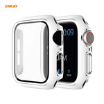 Ốp PC mạ điện phủ toàn bộ + kính cường lực bảo vệ màn hình ENKAY Hat-Prince cho Apple Watch Series 6 / 5 / 4 / SE 44mm, Dành cho Apple Watch Series 6 / 5 / 4 / SE 44mm