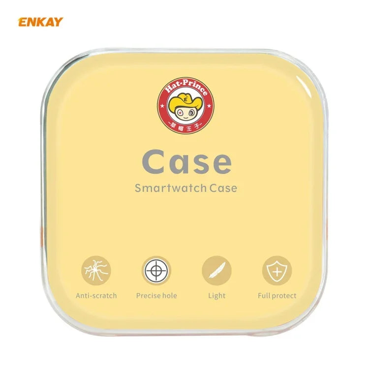 Ốp PC mạ điện phủ toàn bộ + kính cường lực bảo vệ màn hình ENKAY Hat-Prince cho Apple Watch Series 6 / 5 / 4 / SE 44mm, Dành cho Apple Watch Series 6 / 5 / 4 / SE 44mm