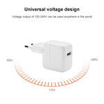 Bộ sạc USB 12W + cáp dữ liệu USB sang 8 Pin cho dòng iPad / iPhone / iPod, phích cắm EU