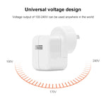 Bộ sạc USB 12W + cáp dữ liệu USB sang 8 Pin cho dòng iPad / iPhone / iPod, phích cắm AU
