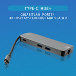 Bộ chuyển đổi adapter hub USB 3.0 8 trong 1 Type-C sang HDMI + VGA + SD + TF + RJ45 + PD + 2 x USB3.0 WS-11