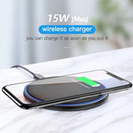 WX-70 Bộ sạc không dây siêu mỏng 15W gương cho điện thoại di động, 15W