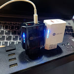 TE-PD01 Bộ sạc nhanh cổng đôi PD 20W + QC3.0 USB có đèn báo, phích cắm Mỹ