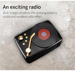 Phong cách cổ điển, anten thu FM nhạy cao tích hợp, hành trình dài, T12 (Đen)