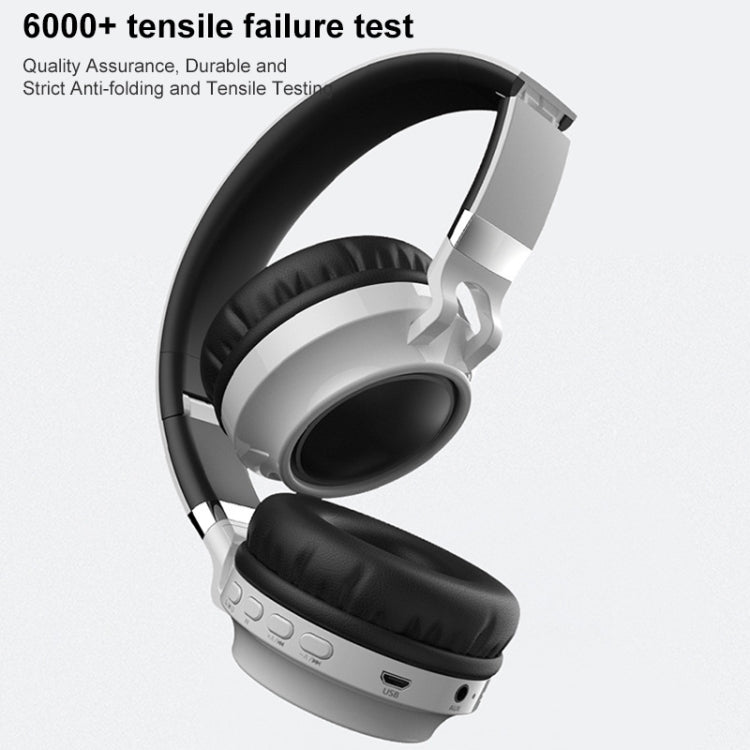 Tai nghe Bluetooth 5.0 LED nhiều màu gập được không dây HiFi stereo có mic hỗ trợ thẻ TF / AUX 3.5mm