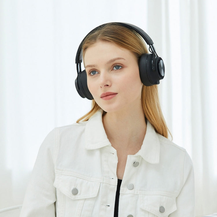 Tai nghe gập Fingertime P1 không dây Bluetooth 5.0 Stereo với đệm tai da mềm, mic tích hợp cho PC / Điện thoại di động
