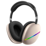 Tai nghe nhạc không dây Bluetooth gắn đầu AKZ MAX10 RGB có micro, hỗ trợ thẻ TF
