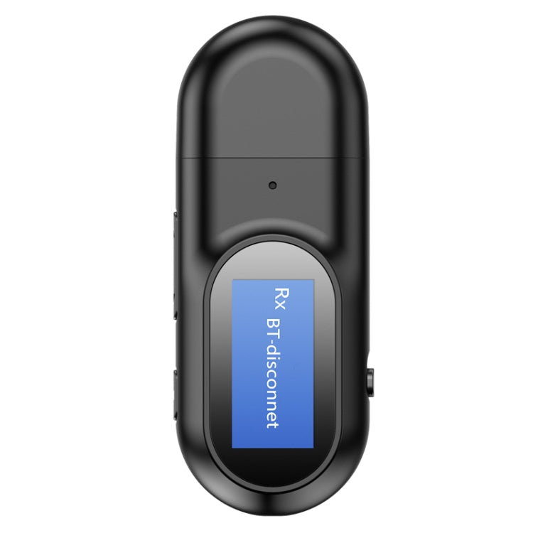 T17 bộ thu phát Bluetooth 5.0 USB 2 trong 1 bộ chuyển đổi âm thanh có màn hình LCD cho PC, TV, xe hơi, AUX 3.5mm, v5.0