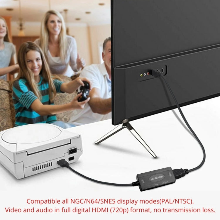Cáp chuyển đổi video kỹ thuật số tương tự N64 sang HDMI 1080P, bộ chuyển đổi 1080P