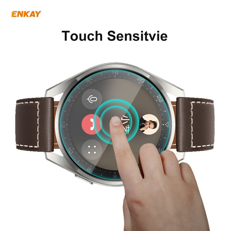 For Huawei WATCH 3 Pro 48mm ENKAY Hat-Prince 0.2mm 9H 2.15D Curved Edge Tempered Glass Screen Protector Watch Film, For Huawei WATCH 3 Pro 48mm (1 PC), For Huawei WATCH 3 Pro 48mm (2 PCS), For Huawei WATCH 3 Pro 48mm (5 PCS)                            ...