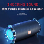 Loa Bluetooth Bass 3D Stereo Không Dây Di Động Đèn LED Nhấp Nháy T&G TG192, Hỗ trợ FM / Thẻ TF / USB