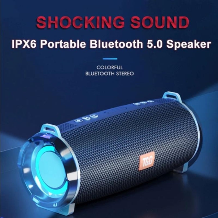 Loa Bluetooth Bass 3D Stereo Không Dây Di Động Đèn LED Nhấp Nháy T&G TG192, Hỗ trợ FM / Thẻ TF / USB