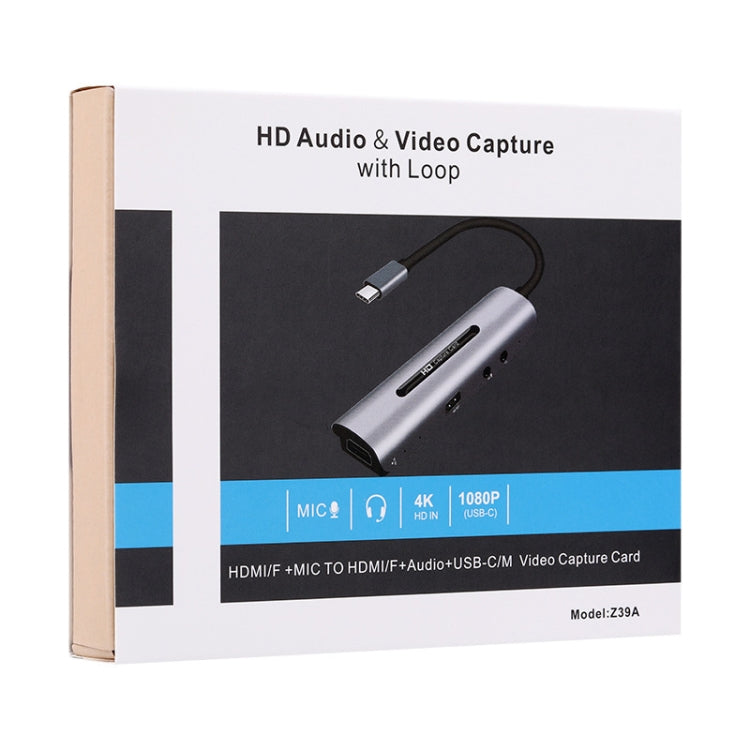 Card Ghi Hình Z39A HDMI / F + Micro HDMI / F + Âm Thanh + USB 4K, Hỗ Trợ Windows Android Linux và MacOS, Z39A