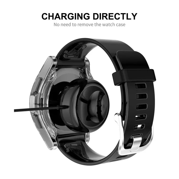 Ốp TPU mềm trong suốt phủ toàn bộ ENKAY Hat-Prince + Miếng dán kính cường lực HD, dành cho Samsung Galaxy Watch4 Classic 42mm, dành cho Samsung Watch4 Classic 46mm