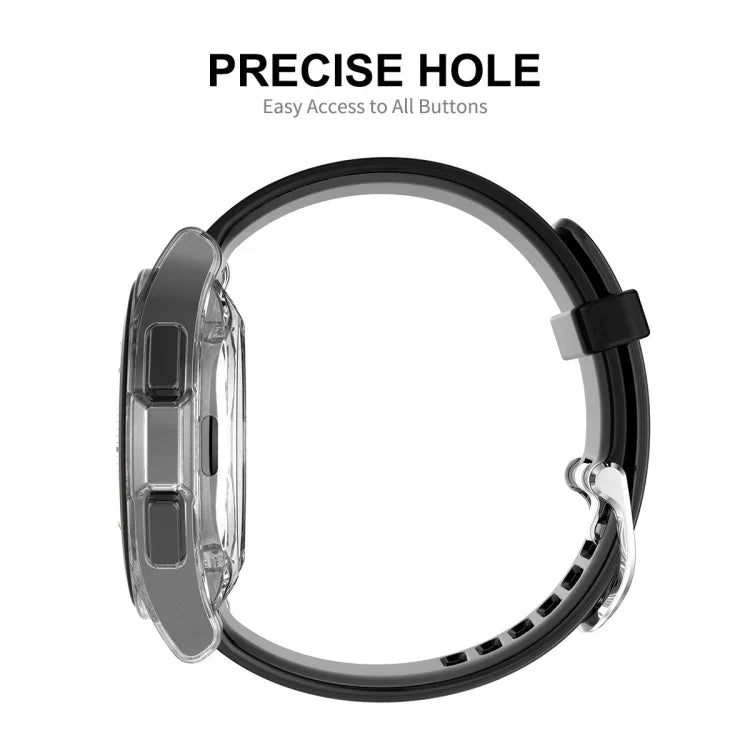 Ốp TPU mềm trong suốt phủ toàn bộ ENKAY Hat-Prince + Miếng dán kính cường lực HD, dành cho Samsung Galaxy Watch4 Classic 42mm, dành cho Samsung Watch4 Classic 46mm