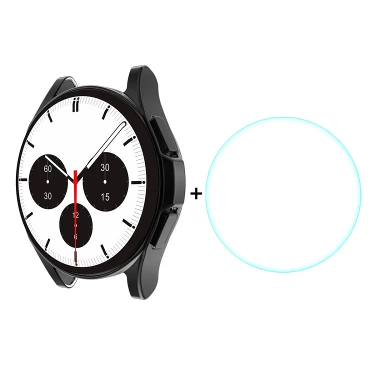 Cho Samsung Galaxy Watch4 Classic 46mm Ốp Mềm TPU Bọc Điện Toàn Diện ENKAY Hat-Prince + Kính Cường Lực Bảo Vệ Màn Hình HD Trong Suốt, Cho Samsung Galaxy Watch4 Classic 46mm
