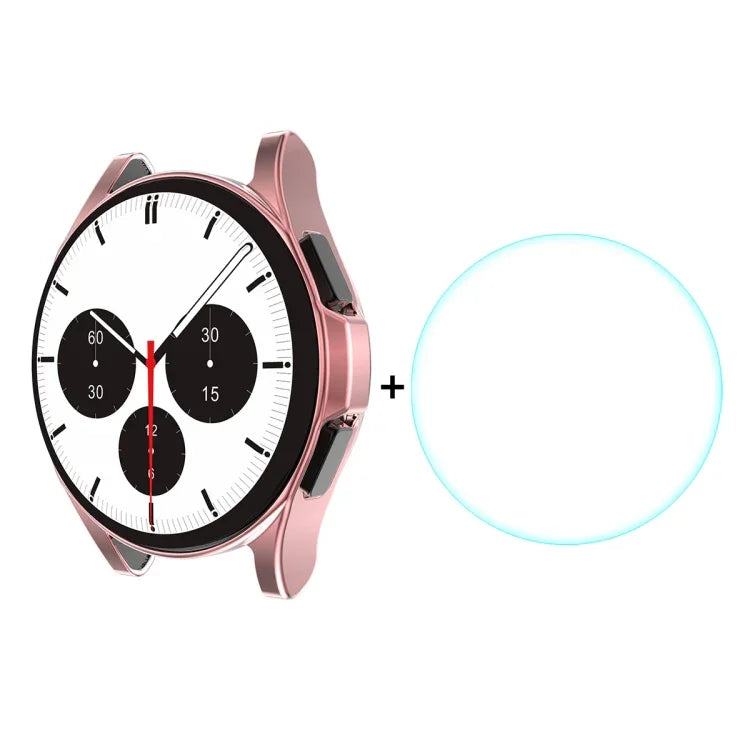 Cho Samsung Galaxy Watch4 Classic 46mm Ốp Mềm TPU Bọc Điện Toàn Diện ENKAY Hat-Prince + Kính Cường Lực Bảo Vệ Màn Hình HD Trong Suốt, Cho Samsung Galaxy Watch4 Classic 46mm