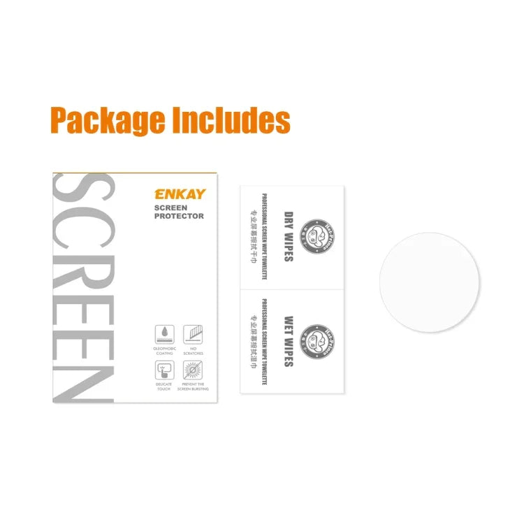 Cho Samsung Galaxy Watch4 Classic 46mm Miếng Dán Kính Cường Lực 0.2mm 9H 2.15D Viền Cong ENKAY Hat-Prince, 1 Cái, 2 Cái, 5 Cái, 10 Cái