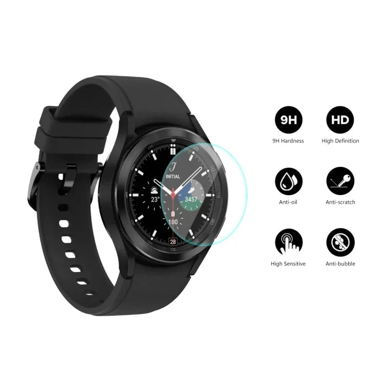 Cho Samsung Galaxy Watch4 Classic 46mm Miếng Dán Kính Cường Lực 0.2mm 9H 2.15D Viền Cong ENKAY Hat-Prince, 1 Cái, 2 Cái, 5 Cái, 10 Cái
