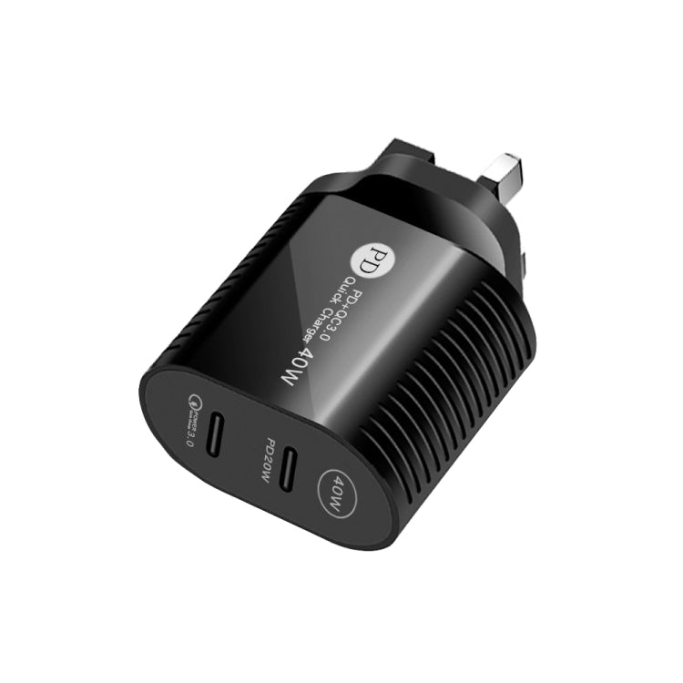 Sạc nhanh cổng đôi 40W PD / Type-C cho dòng iPhone / iPad, phích cắm Anh