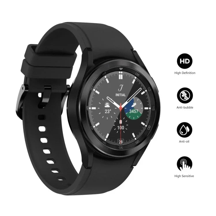 Cho Samsung Galaxy Watch4 Classic 46mm Miếng Dán Mềm TPU Bọc Toàn Màn Hình Không Bị Cong Viền ENKAY Hat-Prince, 1 Cái, 2 Cái