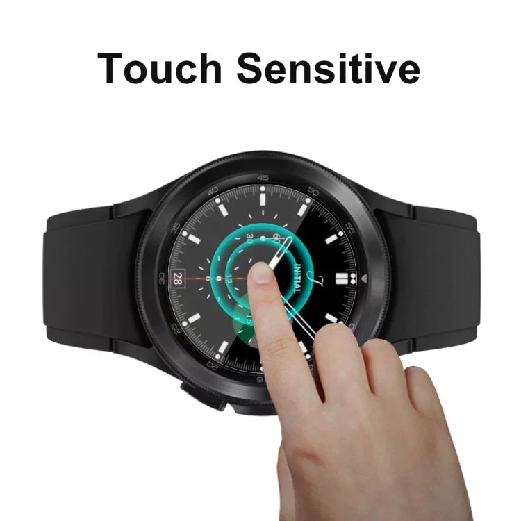 Cho Samsung Galaxy Watch4 Classic 46mm Miếng Dán Mềm TPU Bọc Toàn Màn Hình Không Bị Cong Viền ENKAY Hat-Prince, 1 Cái, 2 Cái