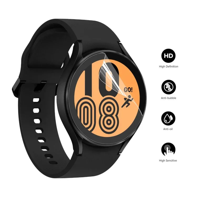 Cho Samsung Galaxy Watch4 44mm Miếng Dán Mềm TPU Bọc Toàn Màn Hình Không Bị Cong Viền ENKAY Hat-Prince, 1 Cái, 2 Cái