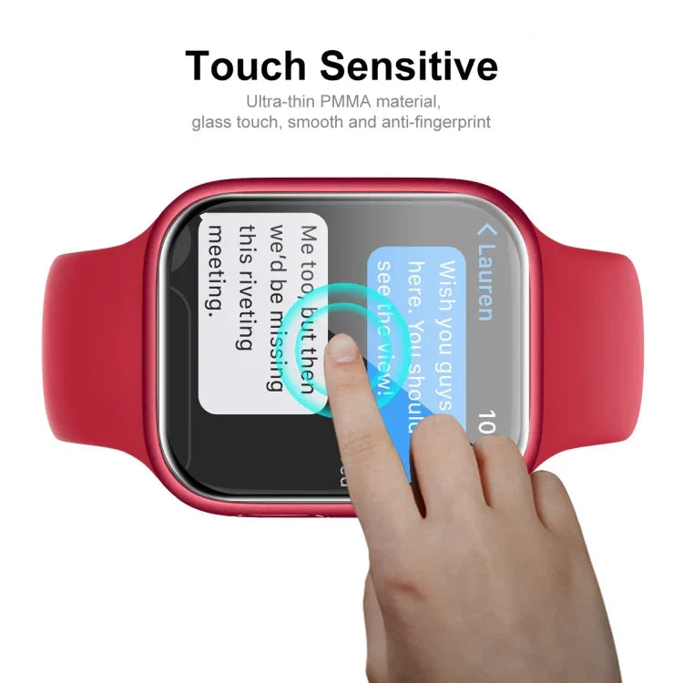 ENKAY Hat-Prince 3D Kính cường lực bảo vệ màn hình HD viền mềm PC phủ toàn bộ cho Apple Watch Series 9 / 8 / 7 45mm, 1 cái, 2 cái, 5 cái, 10 cái