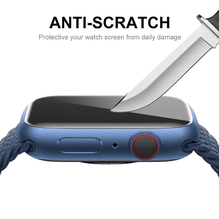Dành cho Apple Watch Series 9 / 8 / 7 41mm ENKAY Hat-Prince 3D Kính cường lực bảo vệ màn hình HD viền mềm PC phủ toàn bộ, 1 cái, 2 cái, 5 cái, 10 cái